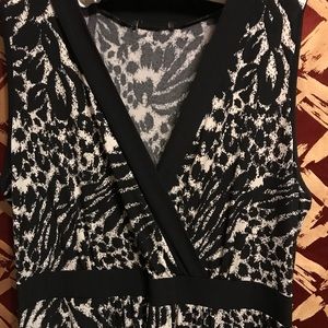 Sleeveless Maxi Dress Animal Print